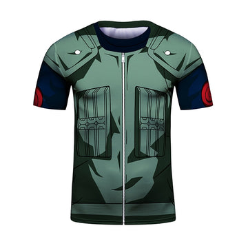 Kid's Naruto 'Kakashi' Elite Short Sleeve Compression Rash Guard