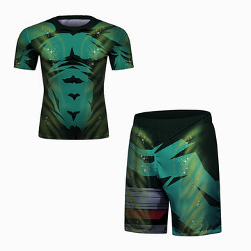 Naruto 'Rock Lee | 2.0' Elite Short Compression Rash Guard Set