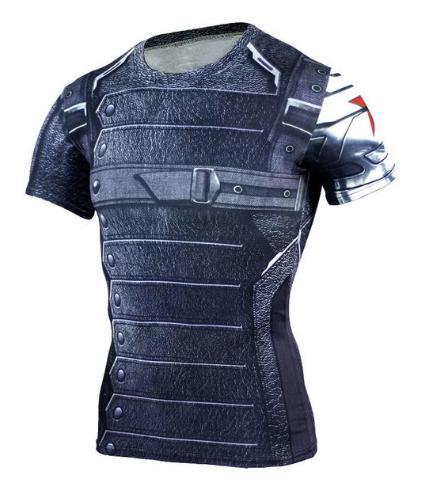 Buck "Winter Soldier" Compression Short Sleeve Rashguard-RashGuardStore