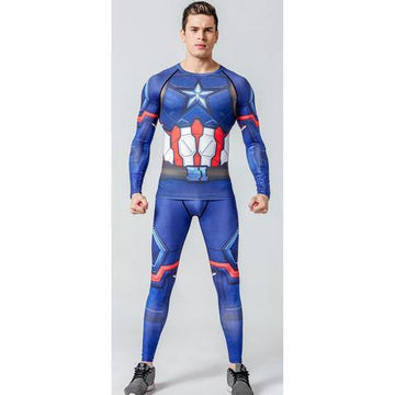 Captain America Compression Set-RashGuardStore