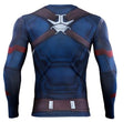 Captain America Steve Rogers 'End Game' Premium Long Sleeve Compression Rash Guard-RashGuardStore