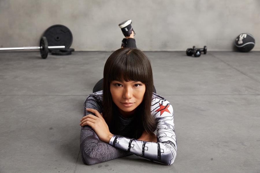 Captain America "Winter Soldier" Women's Long Sleeve Compression Rashguard-RashGuardStore