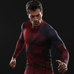 Deadpool Long Sleeve Compression Rashguard-RashGuardStore