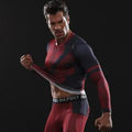 Deadpool Long Sleeve Compression Rashguard-RashGuardStore