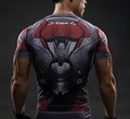 Falcon Captain America Short Sleeve Compression Rashguard-RashGuardStore