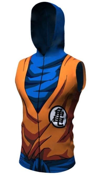 Goku Dragon Ball Z Sleeveless Hoodie-RashGuardStore