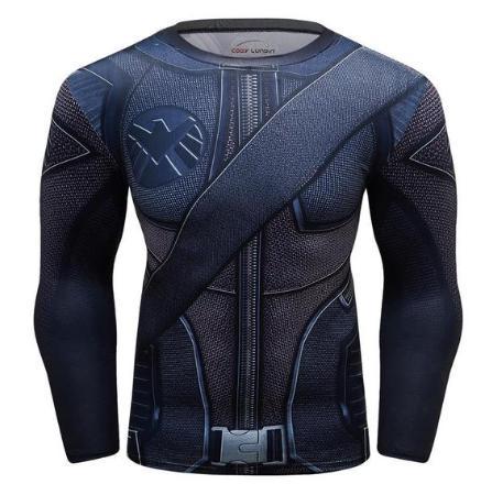 Green Arrow Compression Long Sleeve Rash Guard-RashGuardStore