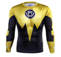 Green Lantern 'Sinestro' Compression Long Sleeve Rash Guard-RashGuardStore