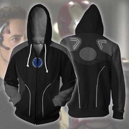 Iron Man 3 Zip Up Hoodie-RashGuardStore