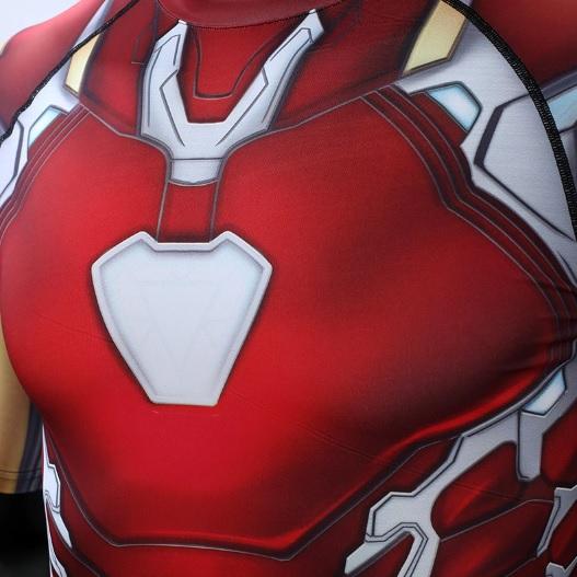Iron Man "Mark 85" End Game Compression Long Sleeve Rash Guard-RashGuardStore
