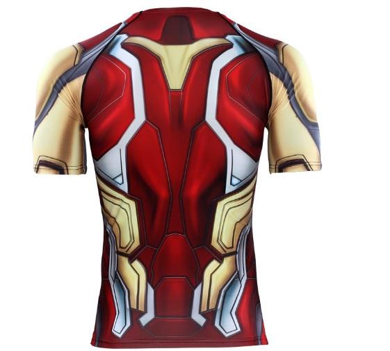 Iron Man "Mark 85" End Game Compression Short Sleeve Rash Guard-RashGuardStore