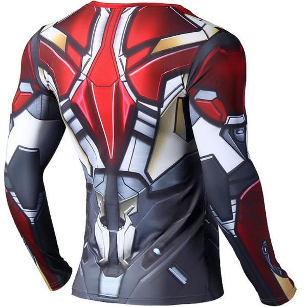 Iron Man "Mark Xvii" Compression Long Sleeve Rash Guard-RashGuardStore