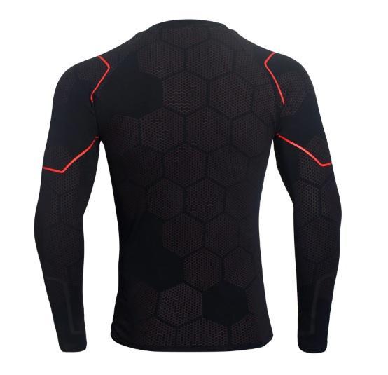 Iron Man 'Stark Industries' Dull Reactor Long Sleeve Premium Compression Rash Guard-RashGuardStore
