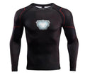 Iron Man 'Tony Stark' Infinity War Long Sleeve Undersuit Compression Rash Guard-RashGuardStore