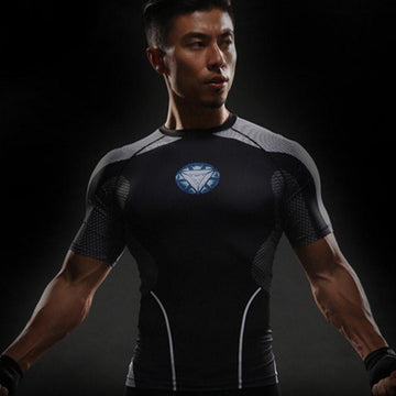 Iron Man "Tony'S Workshop" Undersuit Compression Rash Guard-RashGuardStore