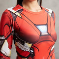 Iron Man Women's Compression Long Sleeve Rashguard-RashGuardStore