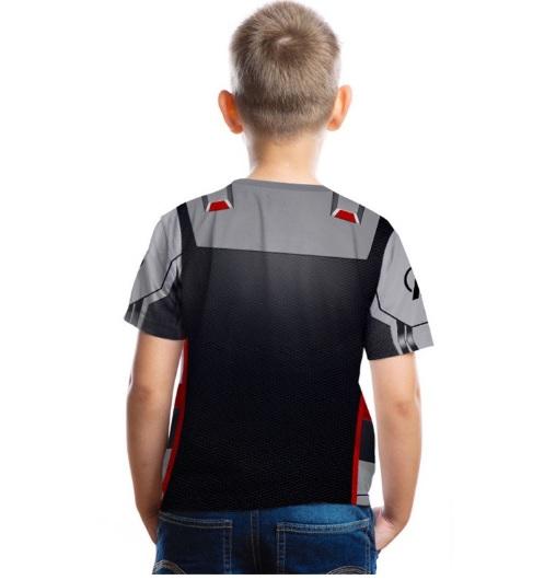 Kid's Avengers "End Game" Team Suit Short Sleeve Compression Rash Guard-RashGuardStore