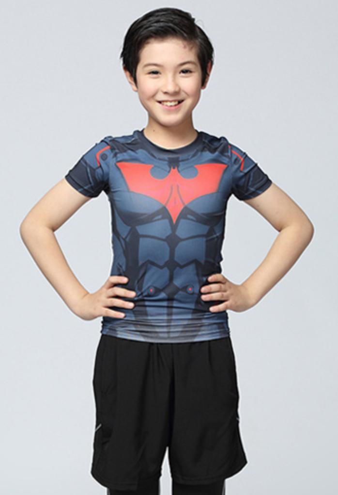 Kid's Batman Beyond Compression Rash Guard-RashGuardStore