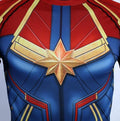 Men's Captain Marvel Carol Danvers Compression Long Sleeve Rashguard-RashGuardStore
