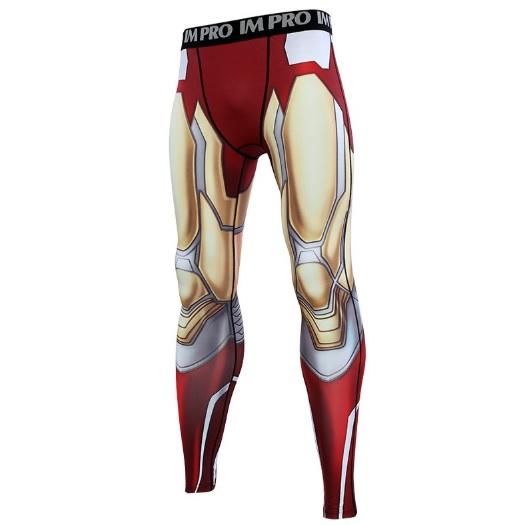 Men's Iron Man "Mark 85" End Game Compression Leggings Spats-RashGuardStore