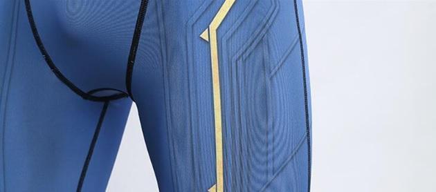 Men's Men's Captain Marvel Carol Danvers Compression Leggings Spats-RashGuardStore