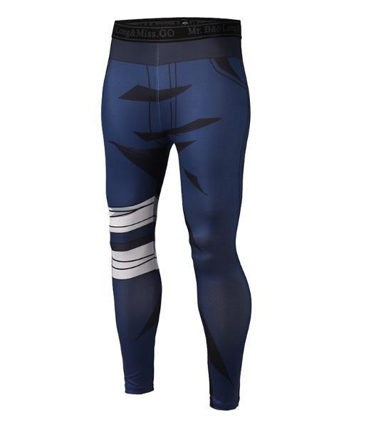 Men's Naruto 'Kakashi' Leggings Compression Spats-RashGuardStore