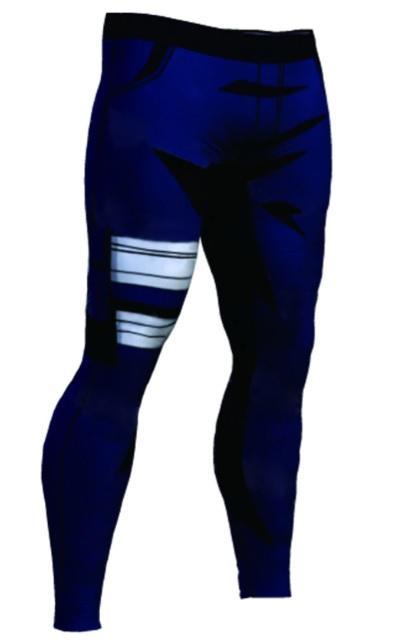 Men's Naruto 'Kakashi' Premium Leggings Compression Spats-RashGuardStore