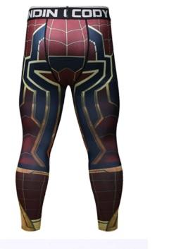 Men's Spiderman 'Iron Spider' Infinity War Premium Compression Leggings Spats-RashGuardStore