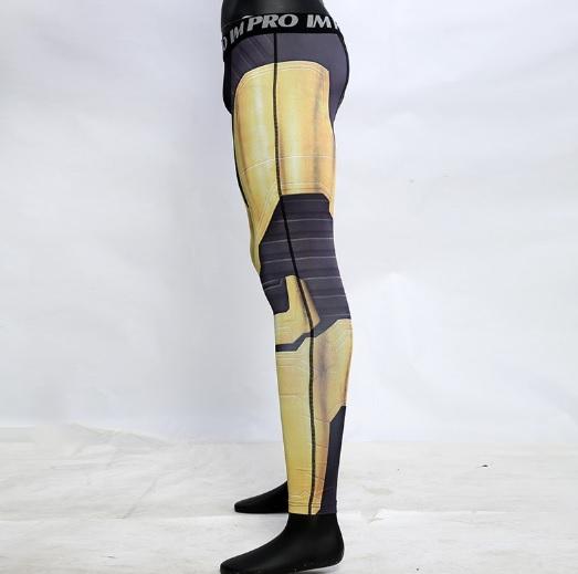 Men's Thanos 'End Game Armor' Premium Compression Leggings Spats-RashGuardStore