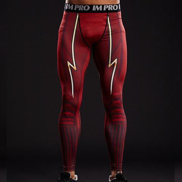 Men's The Flash Compression Leggings Grappling Spats-RashGuardStore