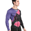 Naruto Battle Damaged 'Akatsuki' Long Sleeve Compression Rash Guard-RashGuardStore