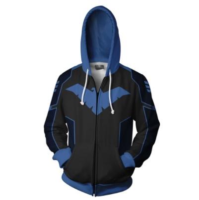 Nightwing Zip Up Hoodie-RashGuardStore