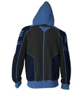 Nightwing Zip Up Hoodie-RashGuardStore