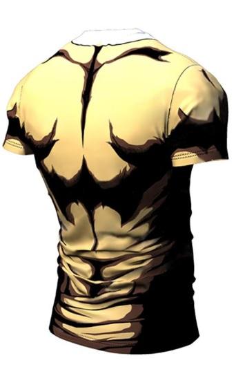 OnePunch Man 'Serious Saitama' Short Sleeve Compression RashGuard-RashGuardStore