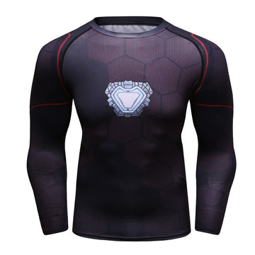 Iron ManCompression 'Avengers | Infinity War' Elite Iron ManStark Reactor Undersuit Long Sleeve Rashguard
