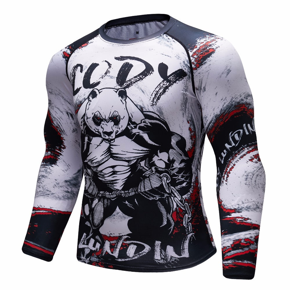 Panda Compression 'Pumped' Elite Long Sleeve Rashguard