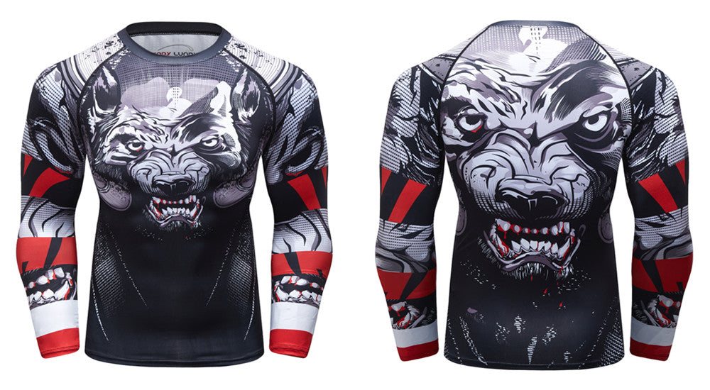 Wolf Compression 'Prey' Elite Long Sleeve Rashguard