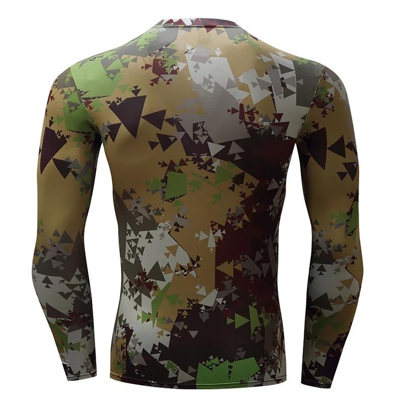 Camouflage Compression 'Swamp Camo' Long Sleeve Rashguard