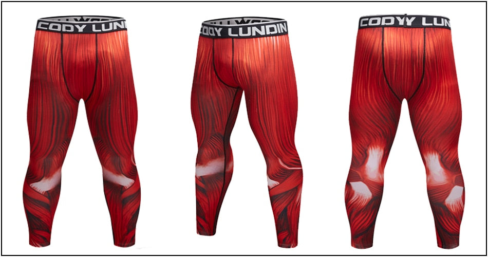 Musculature Compression Leggings Spats