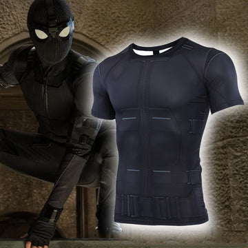 Spider Man Compression Far From Home 'Night Monkey' Short Sleeve Rashguard