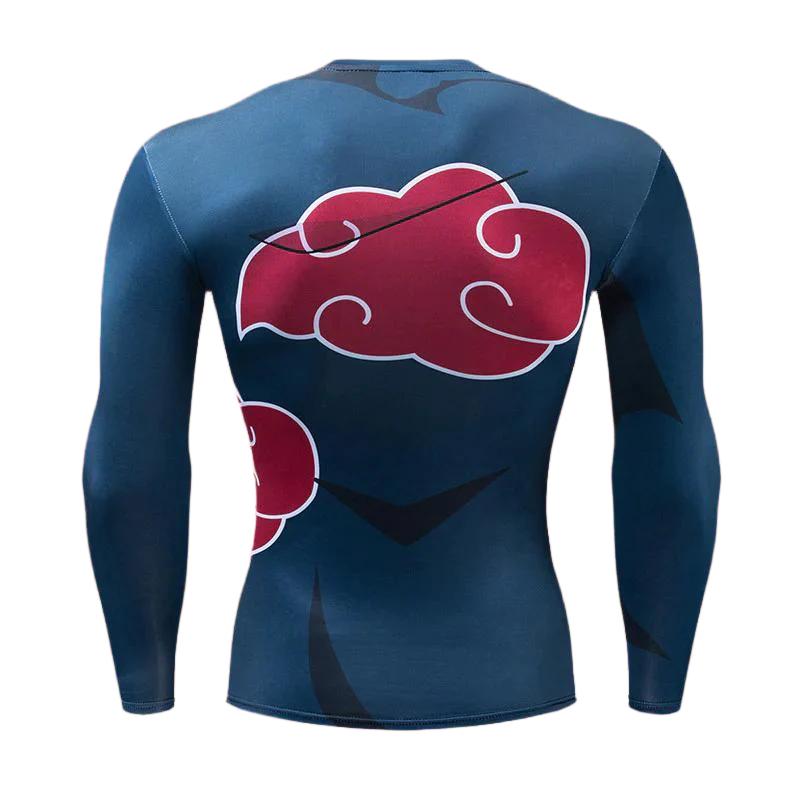 Naruto 'Akatsuki' Long Sleeve Compression Rash Guard