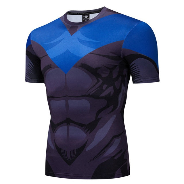 Nightwing Compression 'Serious' Short Sleeve Rashguard — RashGuardStore