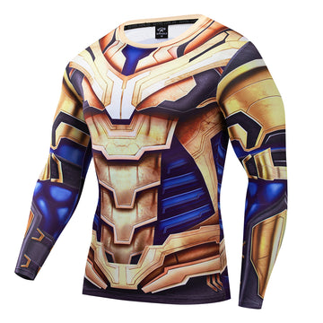 Thanos Compression 'End Game | War Armor' Long Sleeve Rashguard