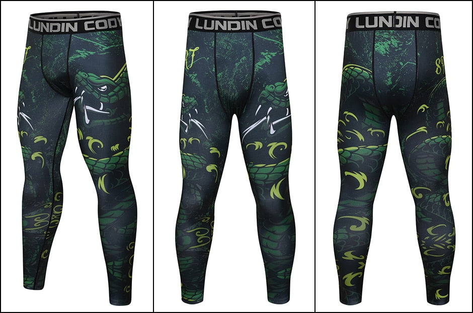 Snake 'Jungle Viper' Compression Leggings Spats