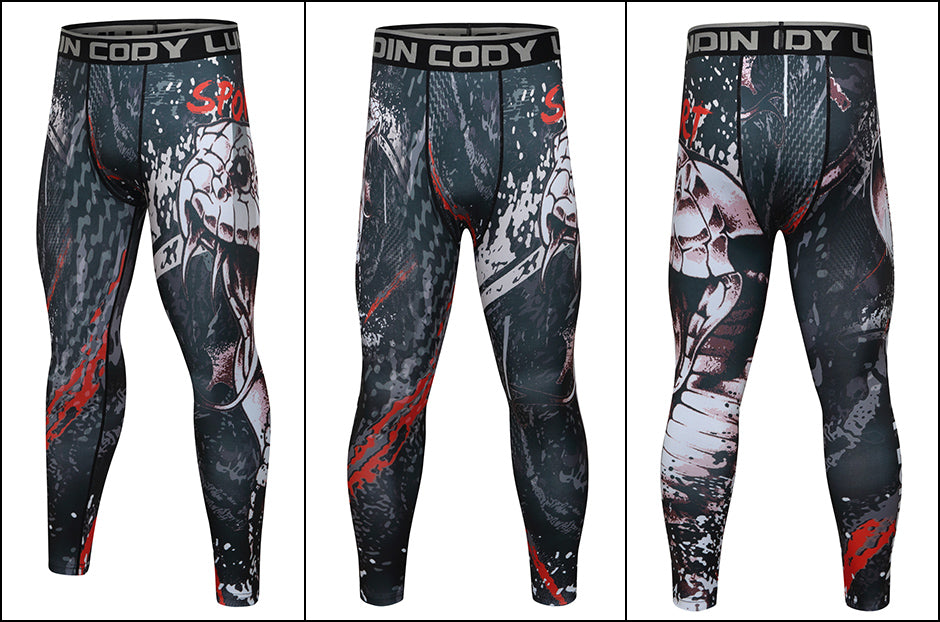 King Cobra Snake Leggings Compression Spats