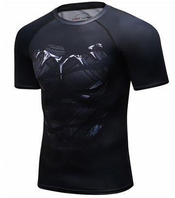 Black Panther Compression 'Hero Revealed' Elite Short Sleeve Rashguard