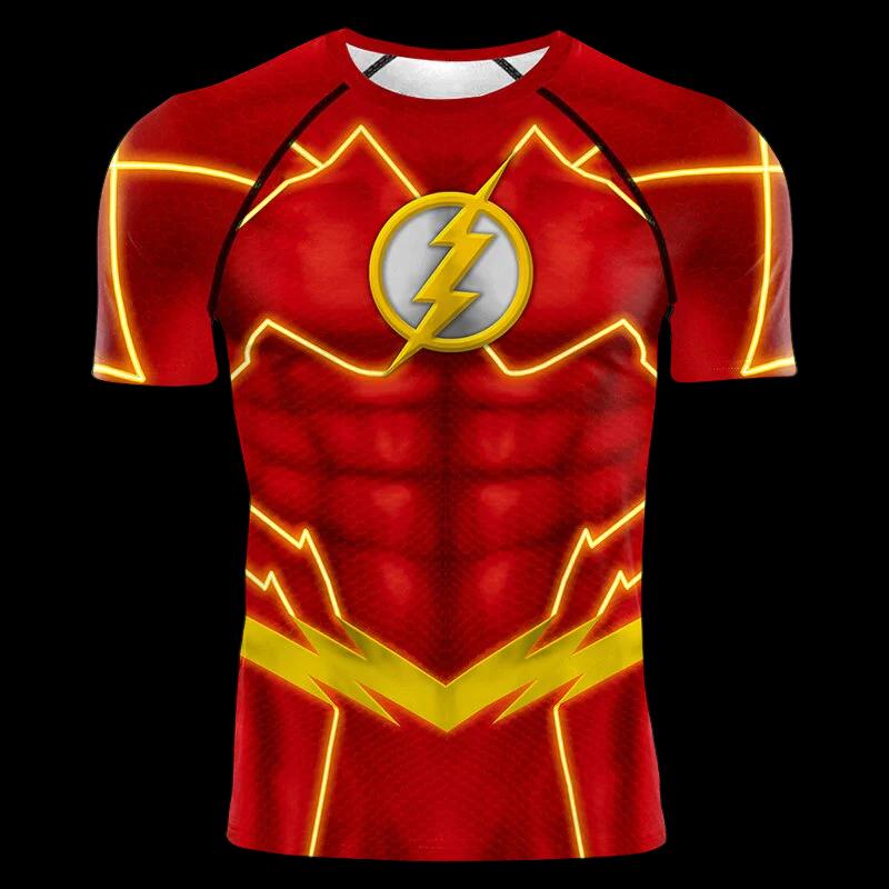 The Flash Compression 'New 52' Short Sleeve Rashguard