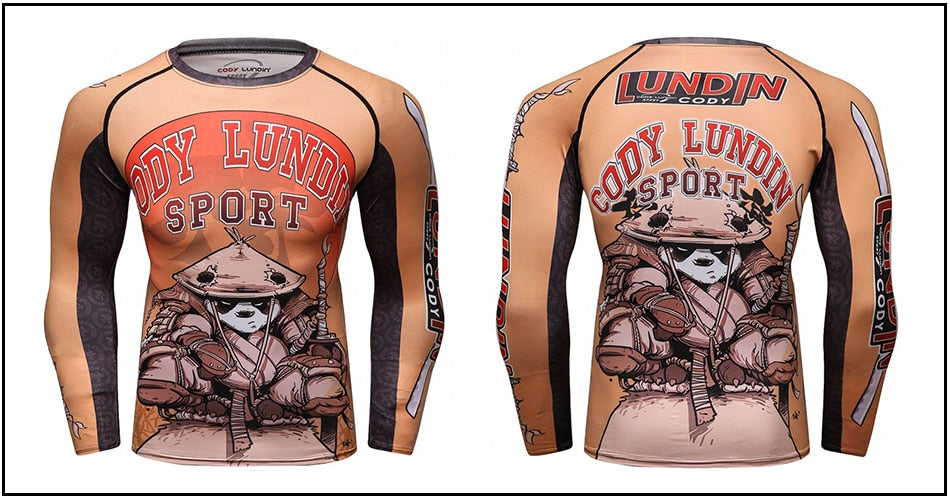 Panda Compression 'Kung Fu' Elite Long Sleeve Rashguard