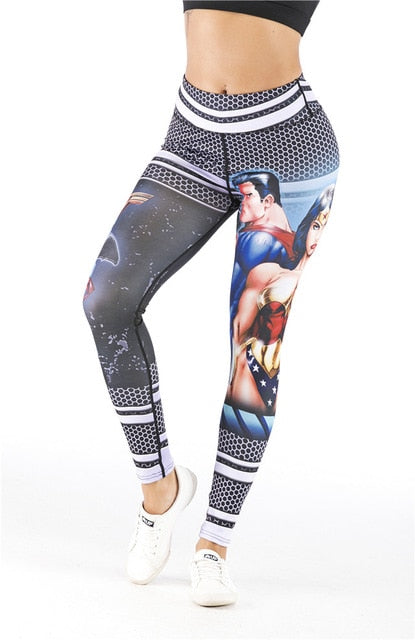 Women's Wonder Woman 'Justice League' Leggings — RashGuardStore