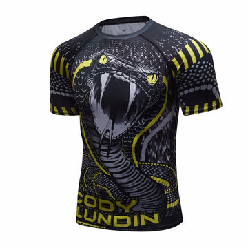 Python Snake Compression Elite Short Sleeve Rashguard